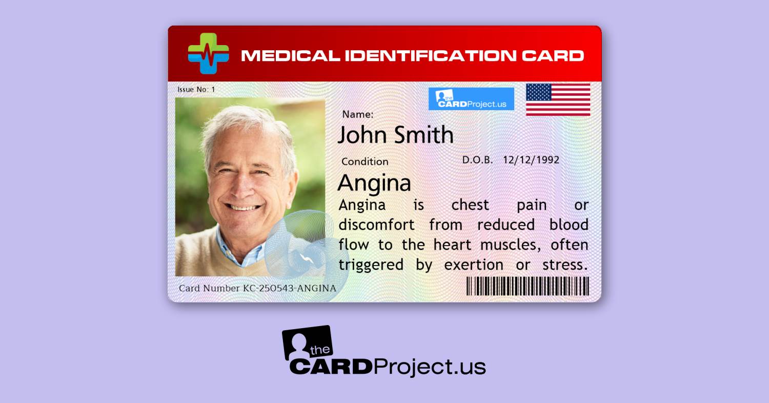 Angina Premium Medical Card (FRONT)